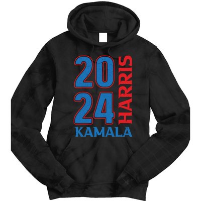 Kamala Harris 2024 Graphic Tie Dye Hoodie