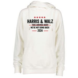 Kamala Harris 2024 For President Harris Walz 2024 Antitrump Womens Funnel Neck Pullover Hood