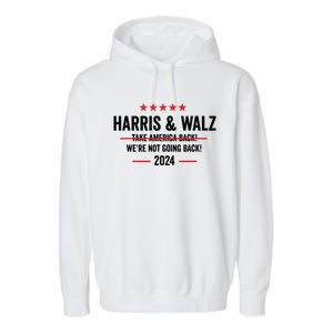 Kamala Harris 2024 For President Harris Walz 2024 Antitrump Garment-Dyed Fleece Hoodie