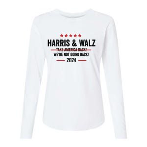 Kamala Harris 2024 For President Harris Walz 2024 Antitrump Womens Cotton Relaxed Long Sleeve T-Shirt