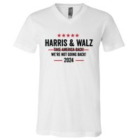 Kamala Harris 2024 For President Harris Walz 2024 Antitrump V-Neck T-Shirt