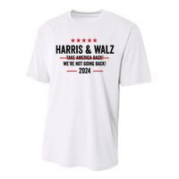 Kamala Harris 2024 For President Harris Walz 2024 Antitrump Performance Sprint T-Shirt