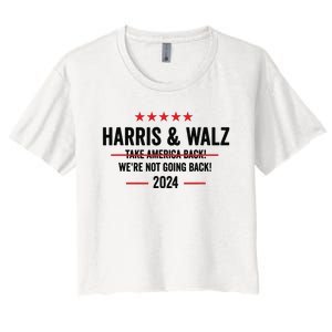 Kamala Harris 2024 For President Harris Walz 2024 Antitrump Women's Crop Top Tee