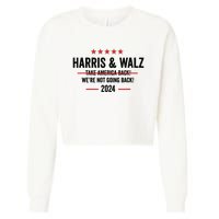 Kamala Harris 2024 For President Harris Walz 2024 Antitrump Cropped Pullover Crew