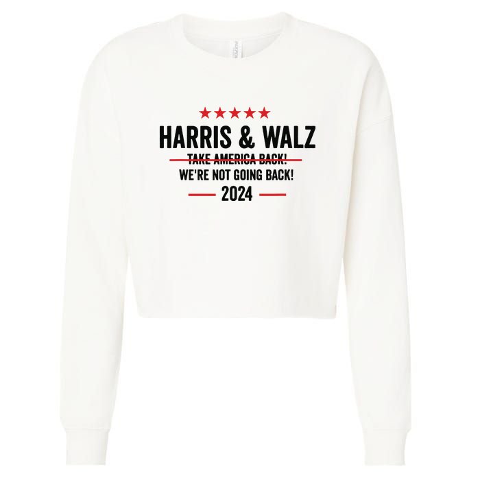 Kamala Harris 2024 For President Harris Walz 2024 Antitrump Cropped Pullover Crew