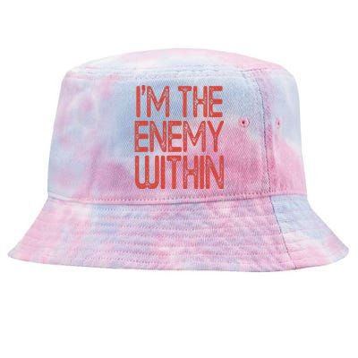 Kamala Harris 2024 I Am The Enemy Within Tie-Dyed Bucket Hat