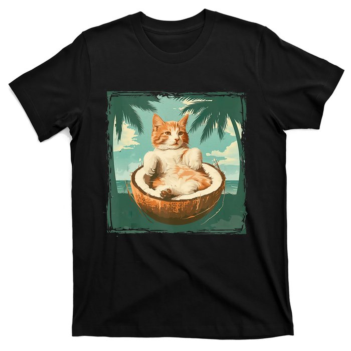 Kamala Harris 2024 Cat Lady Coconut Tree Vote Election Funny T-Shirt