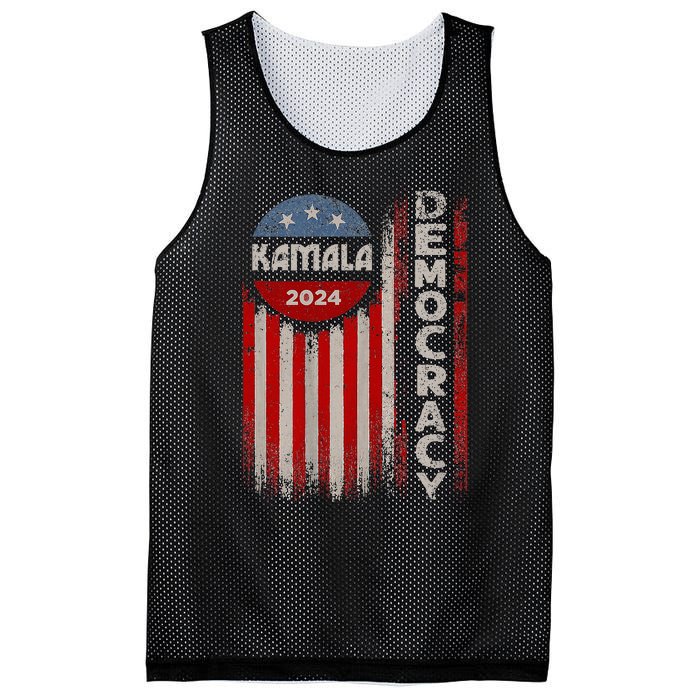 Kamala Harris 2024 Us Flag Democratic President Mesh Reversible Basketball Jersey Tank