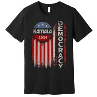 Kamala Harris 2024 Us Flag Democratic President Premium T-Shirt