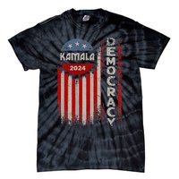 Kamala Harris 2024 Us Flag Democratic President Tie-Dye T-Shirt