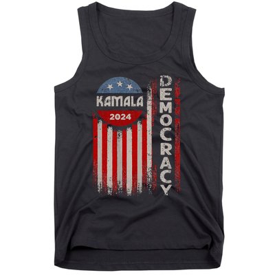 Kamala Harris 2024 Us Flag Democratic President Tank Top