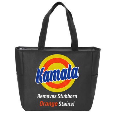 Kamala Harris 2024 Removes Stubborn Orange Stains Zip Tote Bag