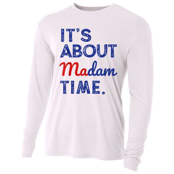 Kamala Harris 2024 ItS About Madam Time President Election Cooling Performance Long Sleeve Crew