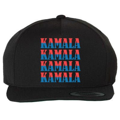 Kamala Harris 2024 President Harris Supporter Graphics Wool Snapback Cap