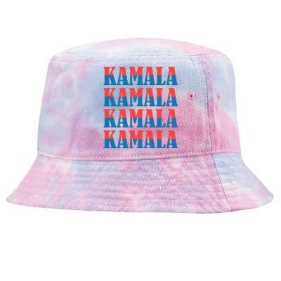 Kamala Harris 2024 President Harris Supporter Graphics Tie-Dyed Bucket Hat