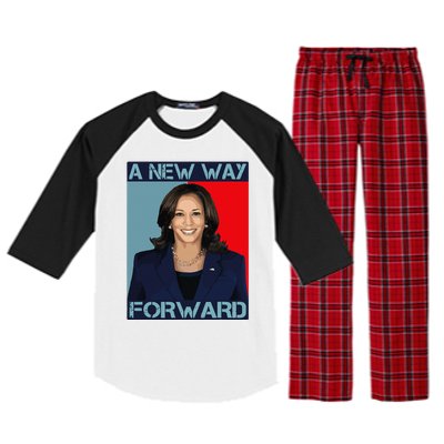 Kamala Harris 2024 A New Way Forward American Election Raglan Sleeve Pajama Set