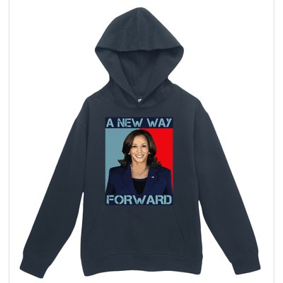 Kamala Harris 2024 A New Way Forward American Election Urban Pullover Hoodie