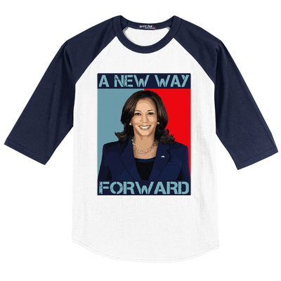 Kamala Harris 2024 A New Way Forward American Election Baseball Sleeve Shirt