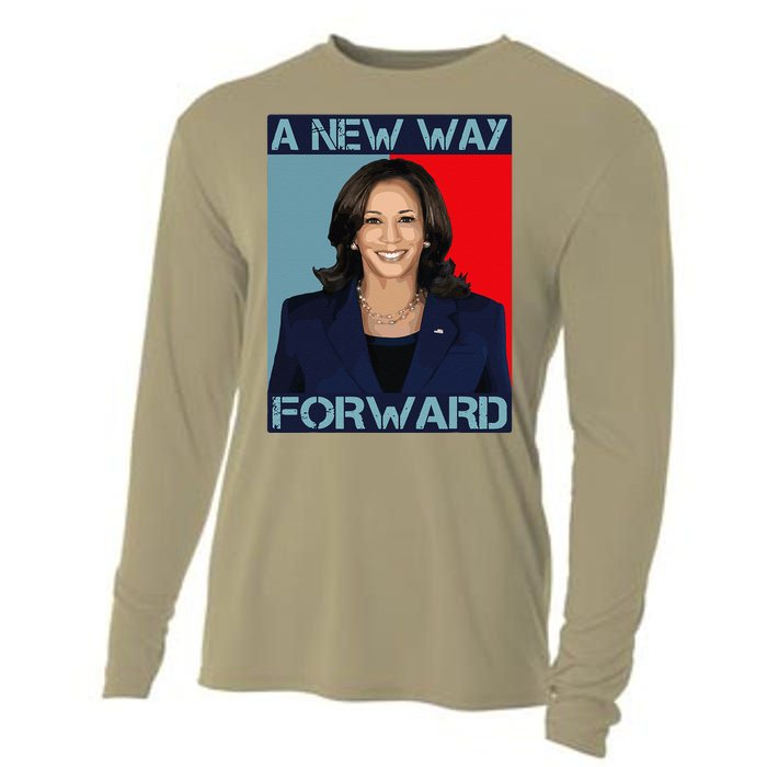 Kamala Harris 2024 A New Way Forward American Election Cooling Performance Long Sleeve Crew