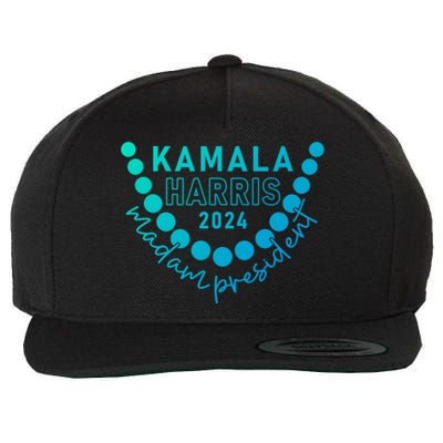 Kamala Harris 2024 Madam President IM Speaking Democrat Gift Wool Snapback Cap