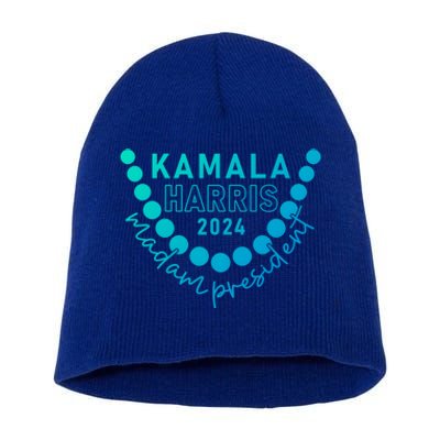 Kamala Harris 2024 Madam President IM Speaking Democrat Gift Short Acrylic Beanie