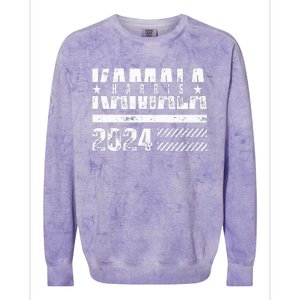 Kamala Harris 2024 Kamala For President Colorblast Crewneck Sweatshirt