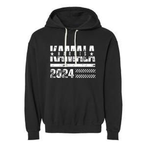 Kamala Harris 2024 Kamala For President Garment-Dyed Fleece Hoodie