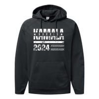 Kamala Harris 2024 Kamala For President Performance Fleece Hoodie