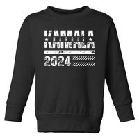 Kamala Harris 2024 Kamala For President Toddler Sweatshirt