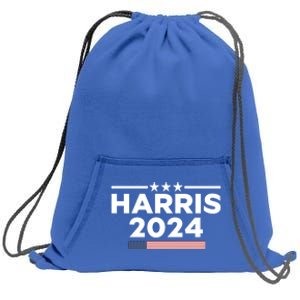 Kamala Harris 2024 For President Gift Sweatshirt Cinch Pack Bag