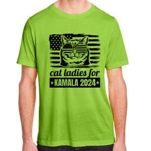 Kamala Harris 2024 Cat Lady Voting Cats Feminine Funny Women Adult ChromaSoft Performance T-Shirt