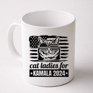 Kamala Harris 2024 Cat Lady Voting Cats Feminine Funny Women Coffee Mug