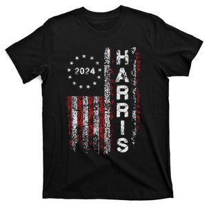 Kamala Harris 2024 For President Campaign Us Flag T-Shirt