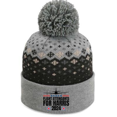 Kamala Harris 2024 For President Flight Attendants The Baniff Cuffed Pom Beanie