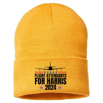 Kamala Harris 2024 For President Flight Attendants Sustainable Knit Beanie