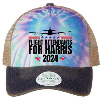 Kamala Harris 2024 For President Flight Attendants Legacy Tie Dye Trucker Hat