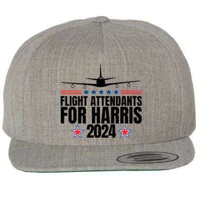 Kamala Harris 2024 For President Flight Attendants Wool Snapback Cap