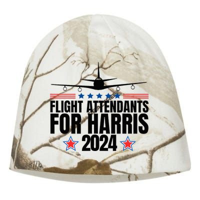 Kamala Harris 2024 For President Flight Attendants Kati - Camo Knit Beanie