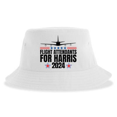 Kamala Harris 2024 For President Flight Attendants Sustainable Bucket Hat