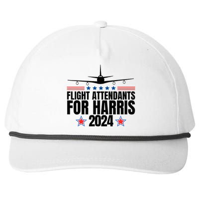 Kamala Harris 2024 For President Flight Attendants Snapback Five-Panel Rope Hat