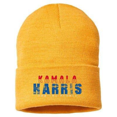 Kamala Harris 2024 For The People Kamala For President Sustainable Knit Beanie