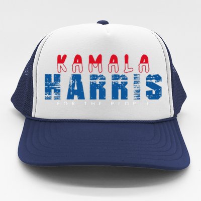 Kamala Harris 2024 For The People Kamala For President Trucker Hat