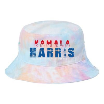 Kamala Harris 2024 For The People Kamala For President Tie Dye Newport Bucket Hat