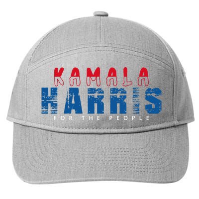 Kamala Harris 2024 For The People Kamala For President 7-Panel Snapback Hat