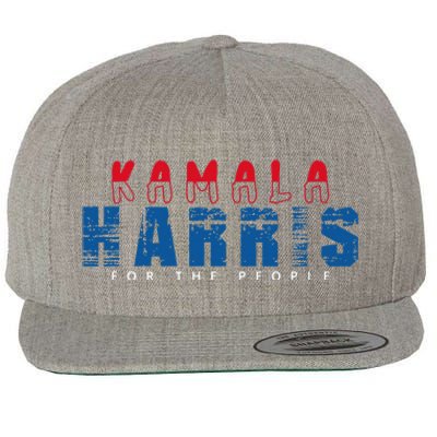 Kamala Harris 2024 For The People Kamala For President Wool Snapback Cap