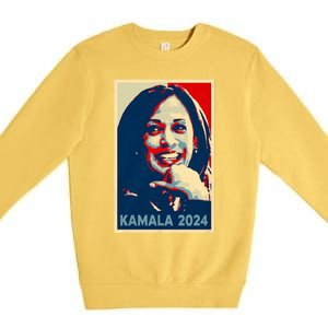 Kamala Harris 2024 For President Campaign Premium Crewneck Sweatshirt