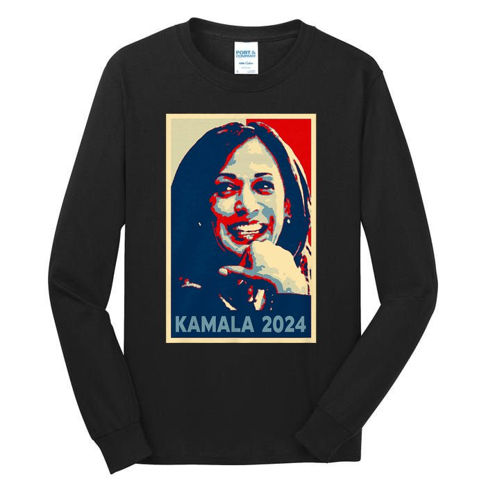 Kamala Harris 2024 For President Campaign Tall Long Sleeve T-Shirt