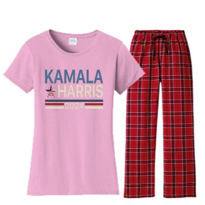 Kamala Harris 2024 For President Campaign Vote Election Women's Flannel Pajama Set