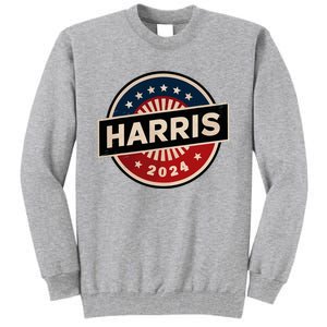 Kamala Harris 2024 For President Campaign 2024 Us Flag Tall Sweatshirt