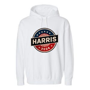 Kamala Harris 2024 For President Campaign 2024 Us Flag Garment-Dyed Fleece Hoodie